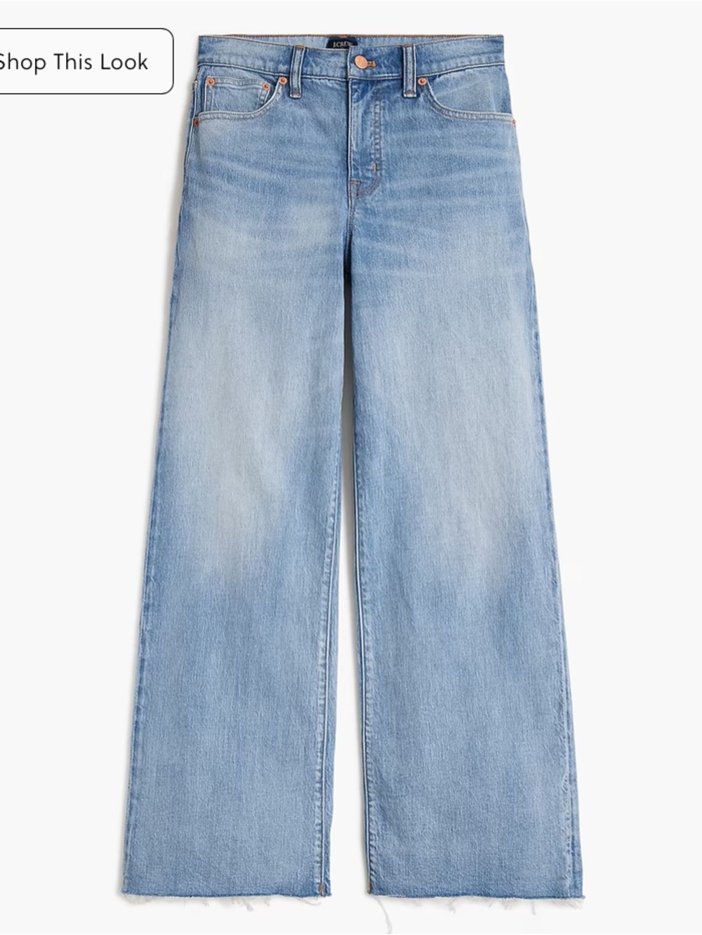 JCrew Wide leg crop jeans
